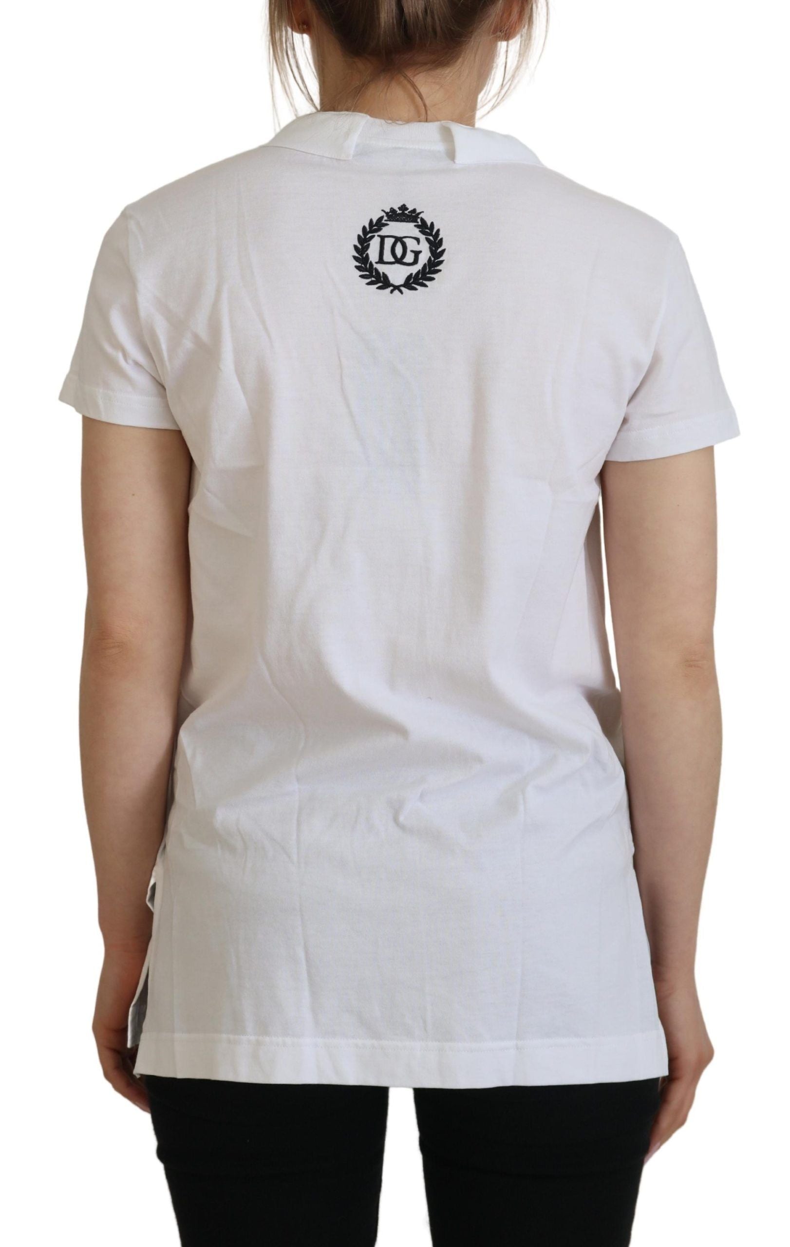 White Short Sleeve V-neck Cotton Top Blouse T-shirt - ventzia