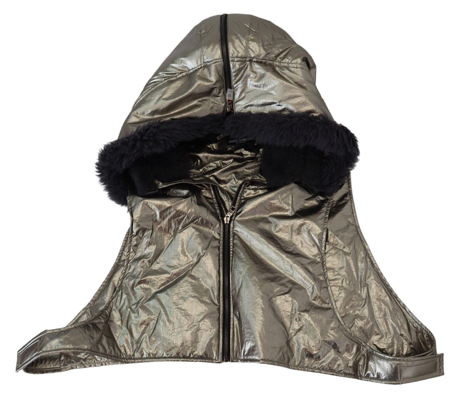 Silver Fur Whole Head Wrap Men Capello Nylon Hat - ventzia