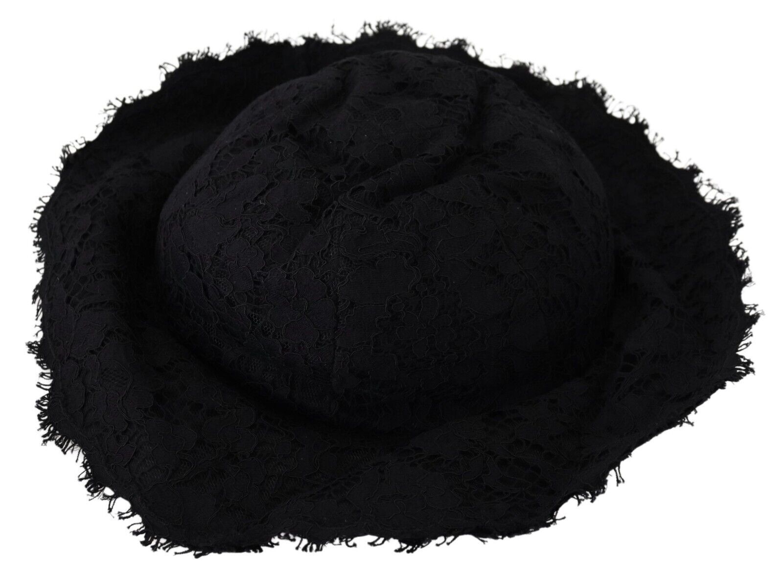 Black Cotton Wide Brim Shade Hat - ventzia