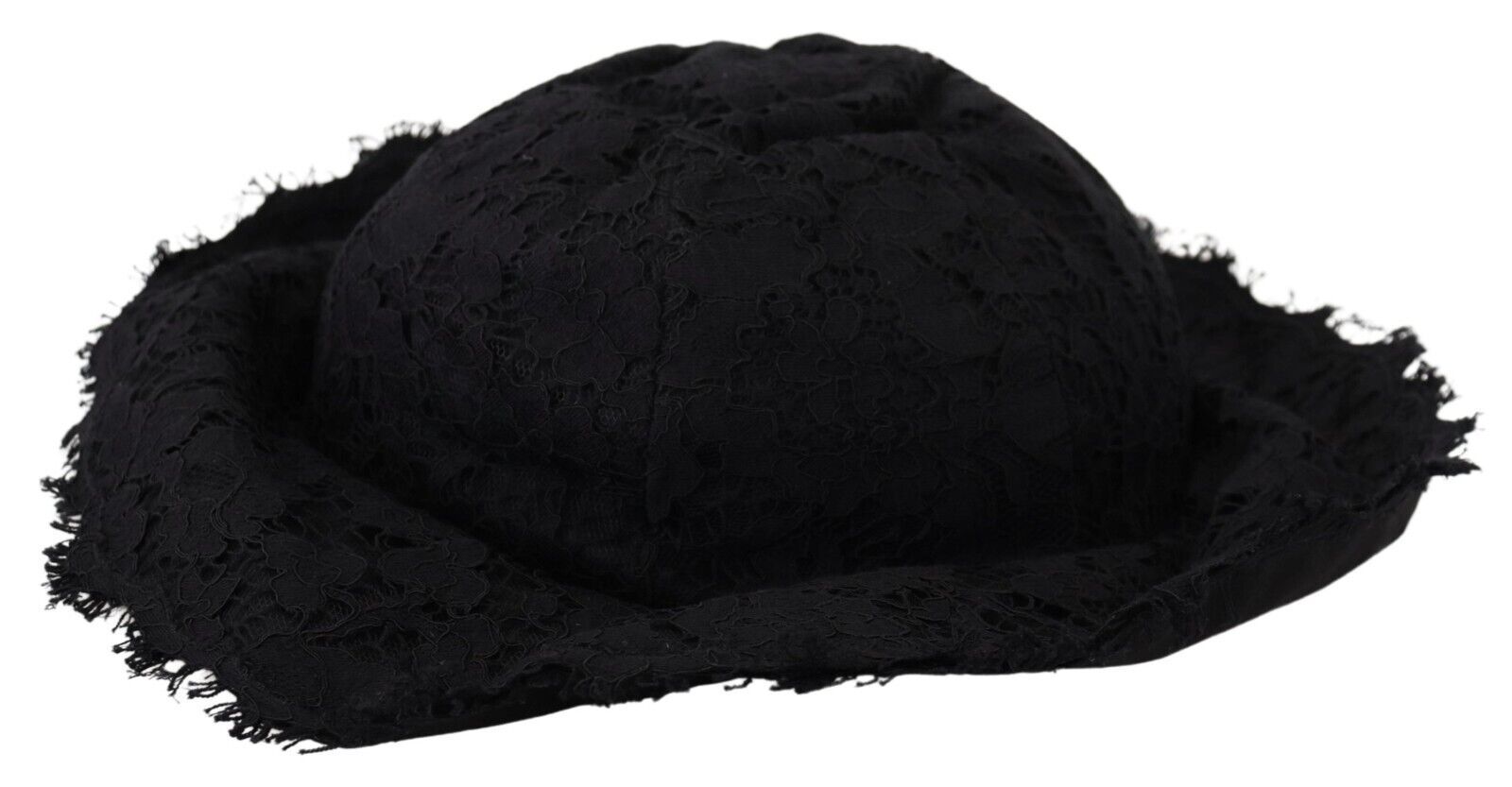 Black Cotton Wide Brim Shade Hat - ventzia