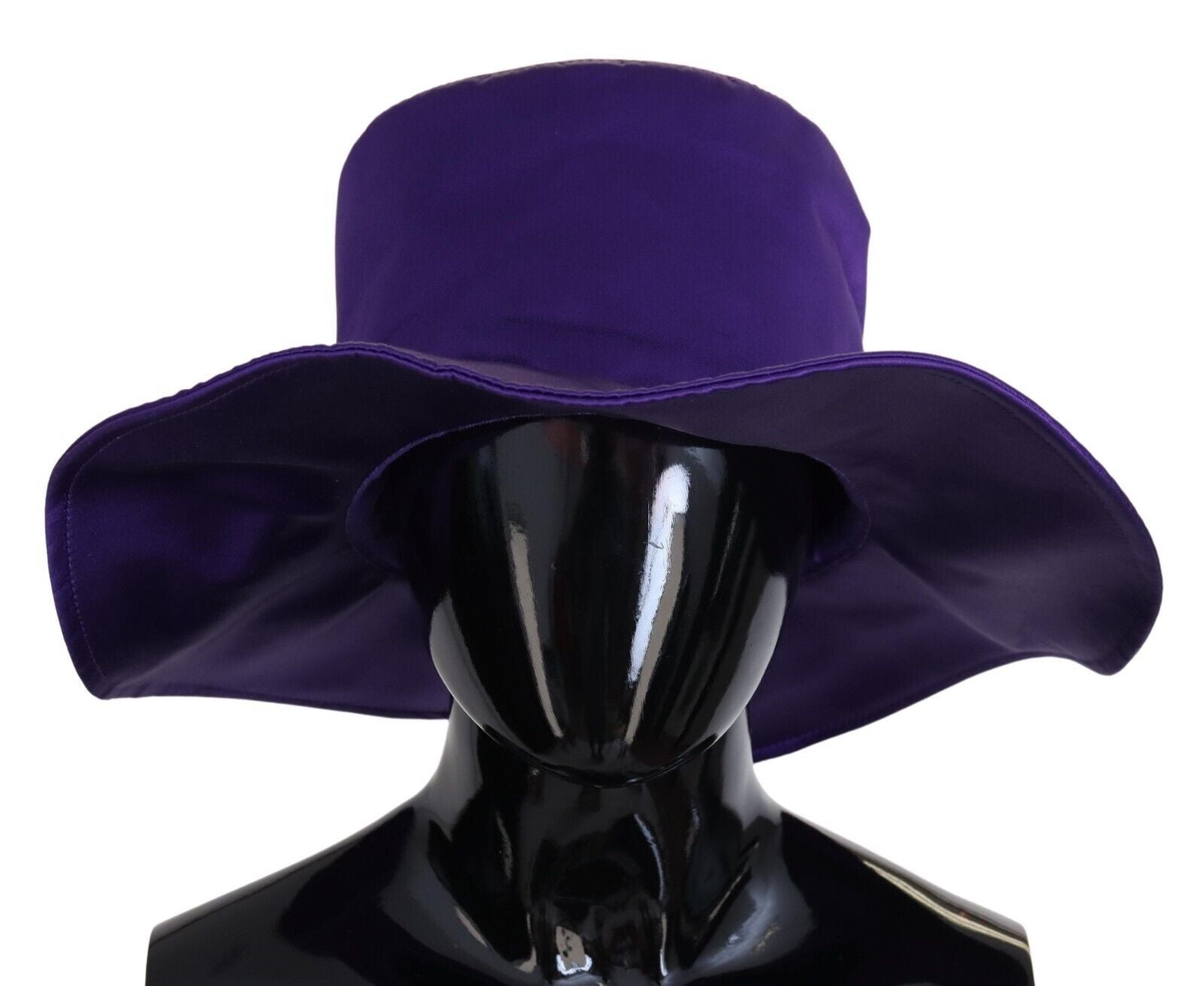 Purple Silk Stretch Top Hat - ventzia