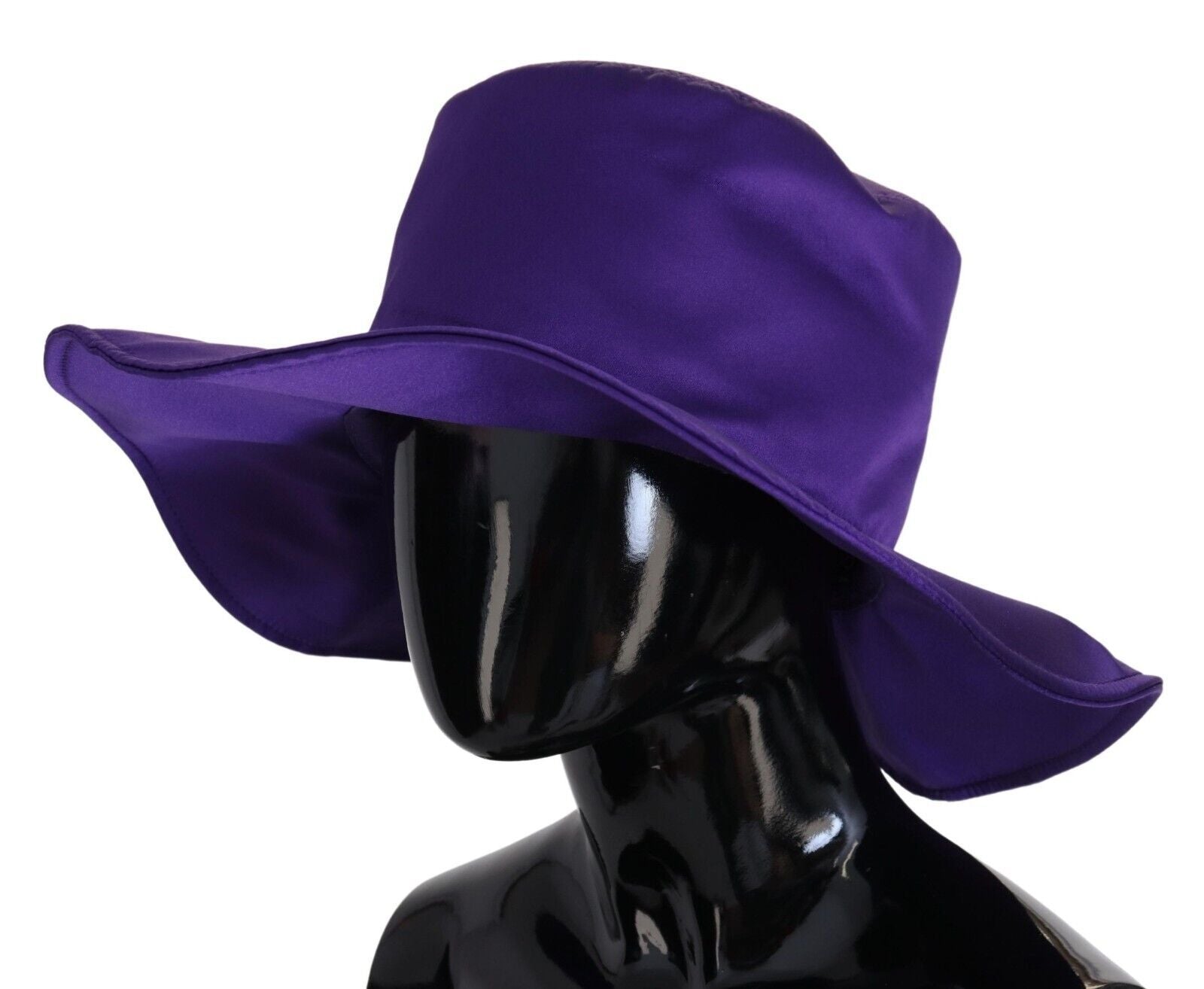 Purple Silk Stretch Top Hat - ventzia
