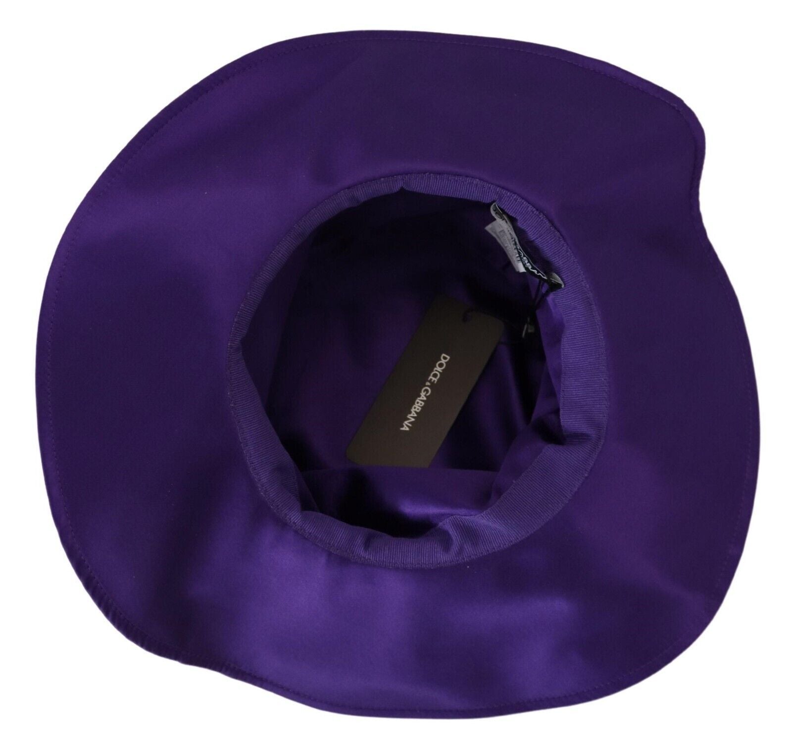 Purple Silk Stretch Top Hat - ventzia