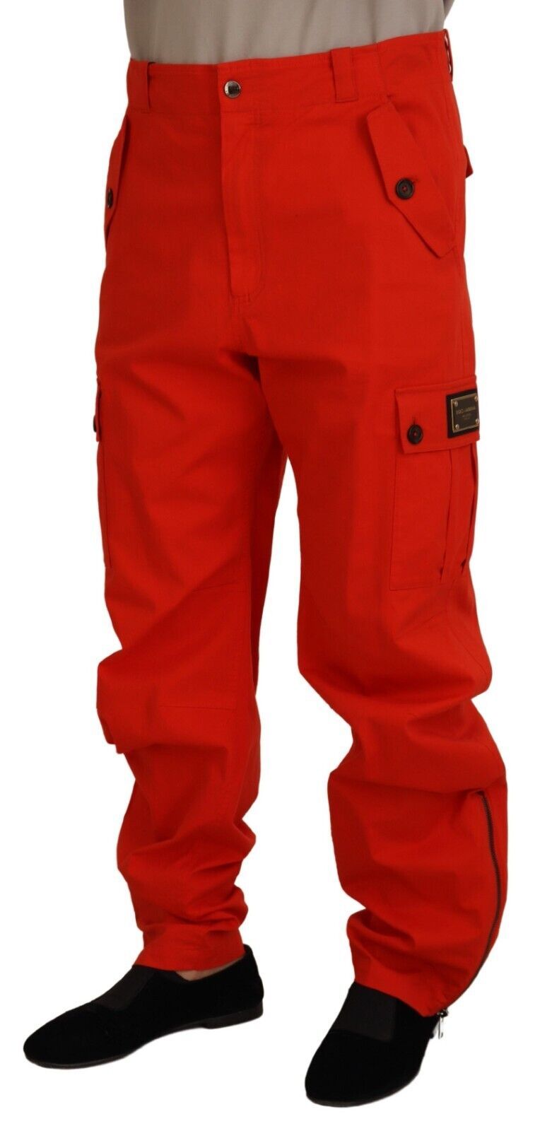 Red Cargo Men Trousers Cotton Pants - ventzia