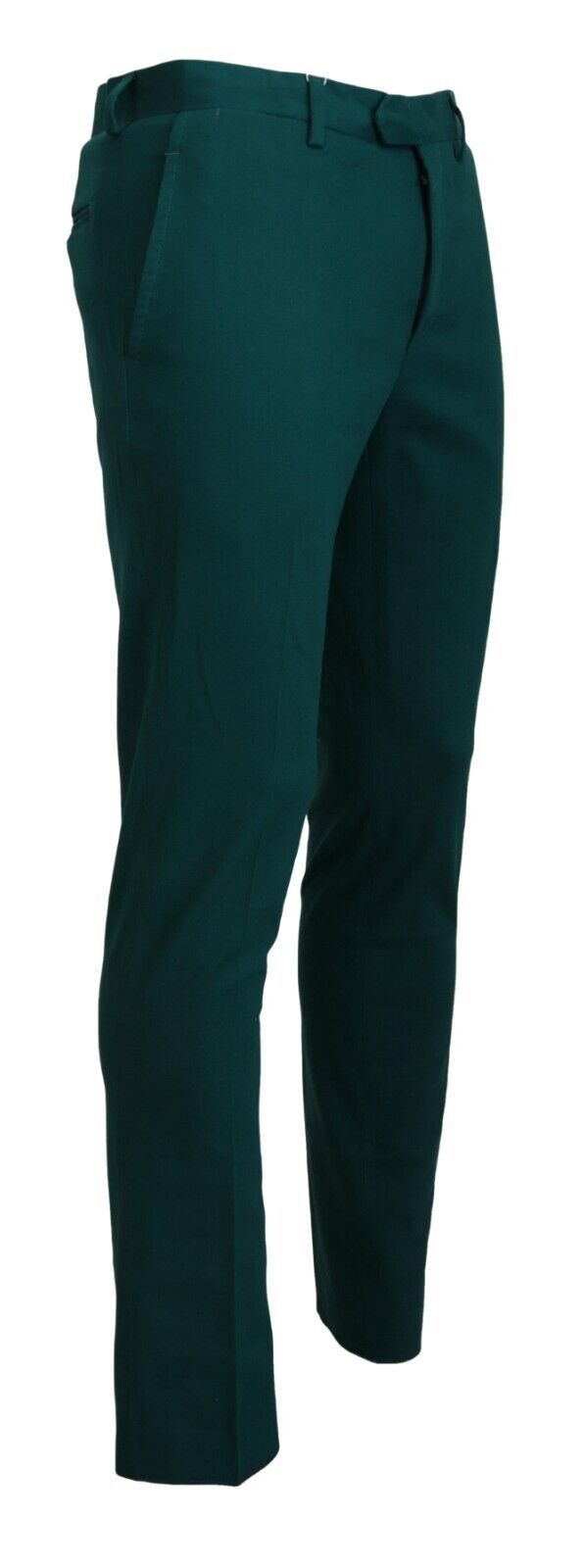 Green Straight Fit Men Formal Trousers Pants - ventzia
