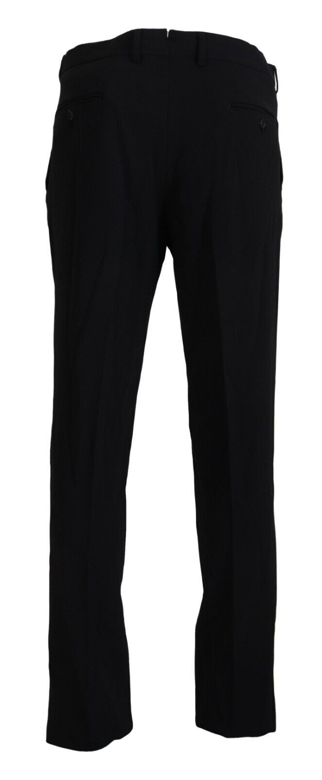 Black Straight Fit Men Formal Trousers Pants - ventzia