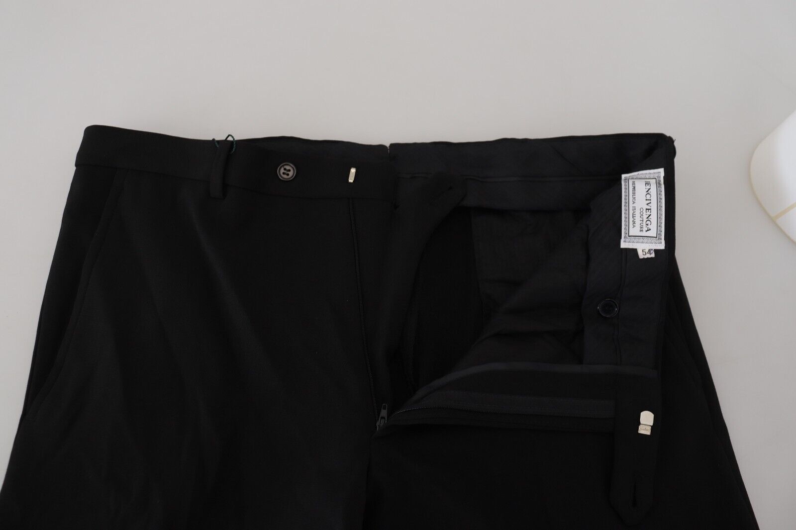 Black Straight Fit Men Formal Trousers Pants - ventzia