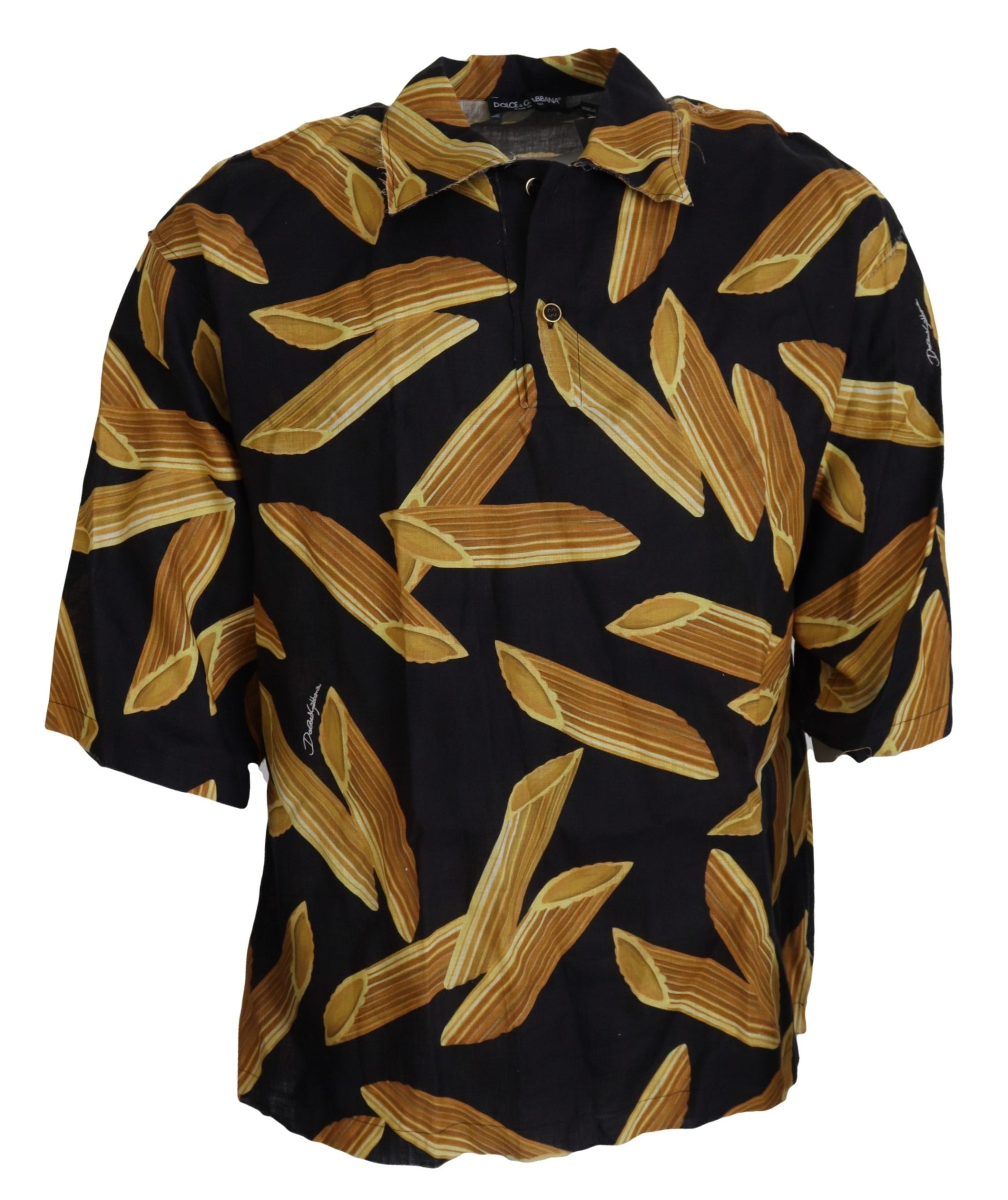 Black Casual Penne Rigate Linen Casual Shirt - ventzia
