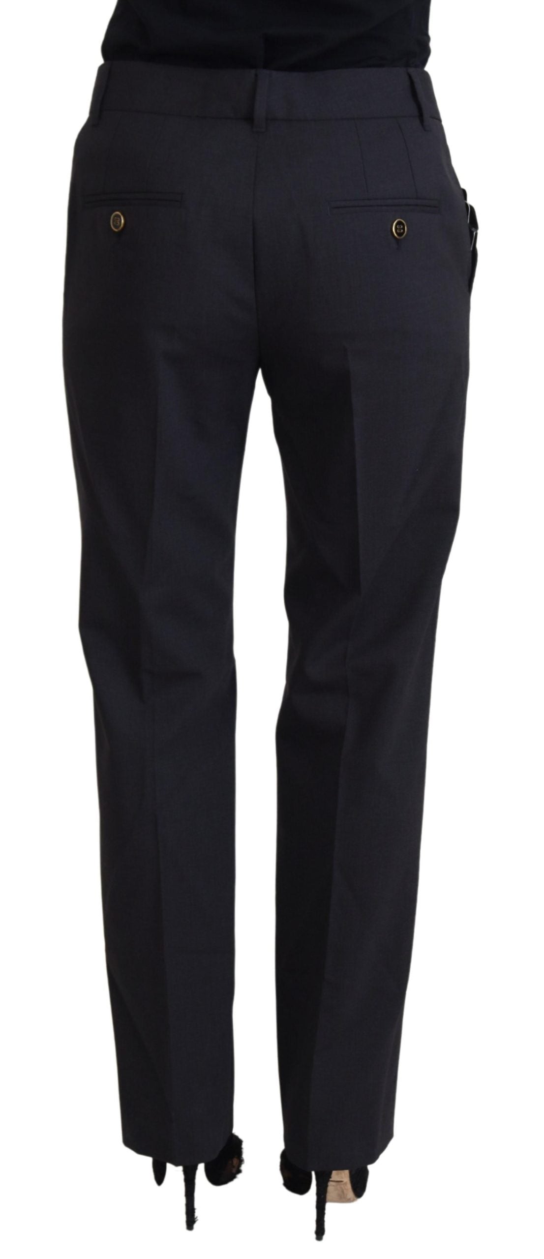 Grey Women Formal Tapered Pants - ventzia