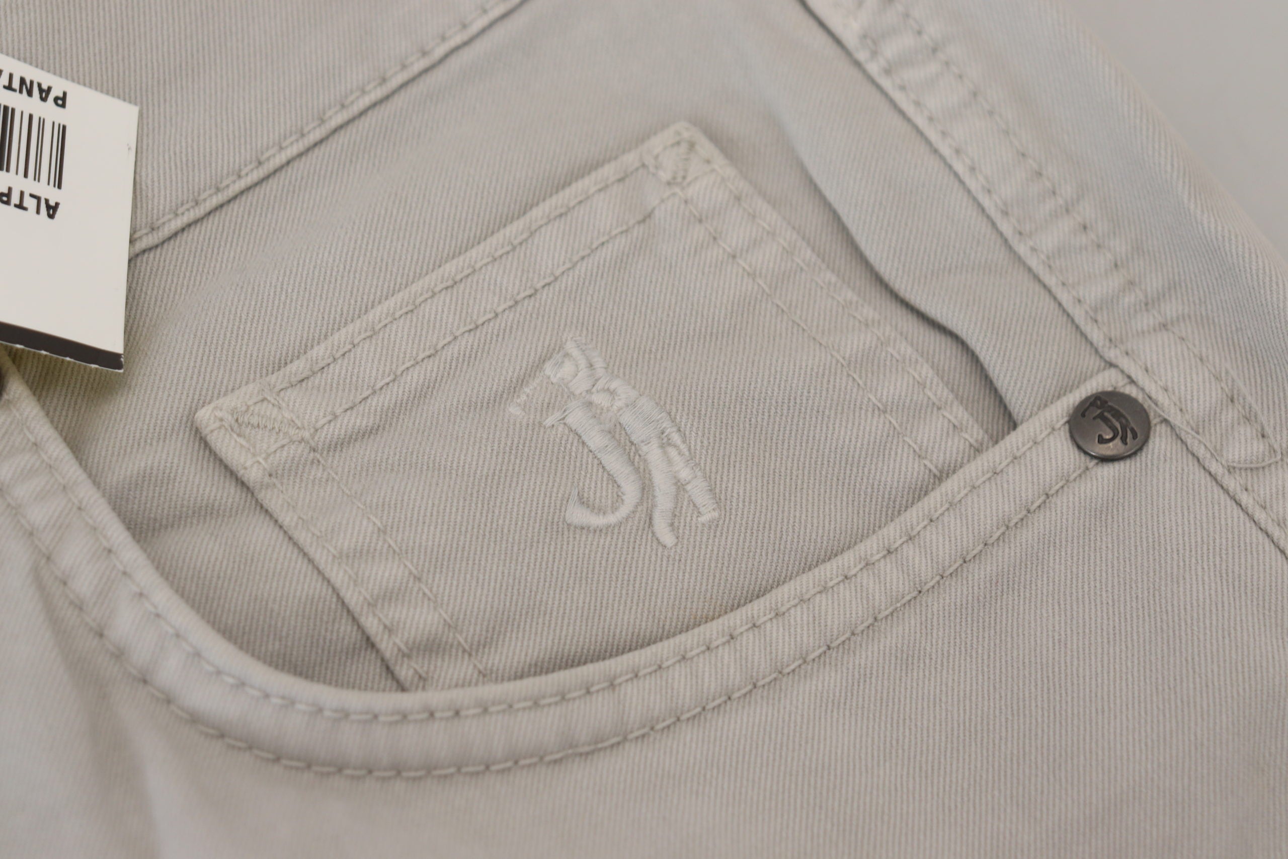 Gray Cotton Tapered Men Casual Pants - ventzia