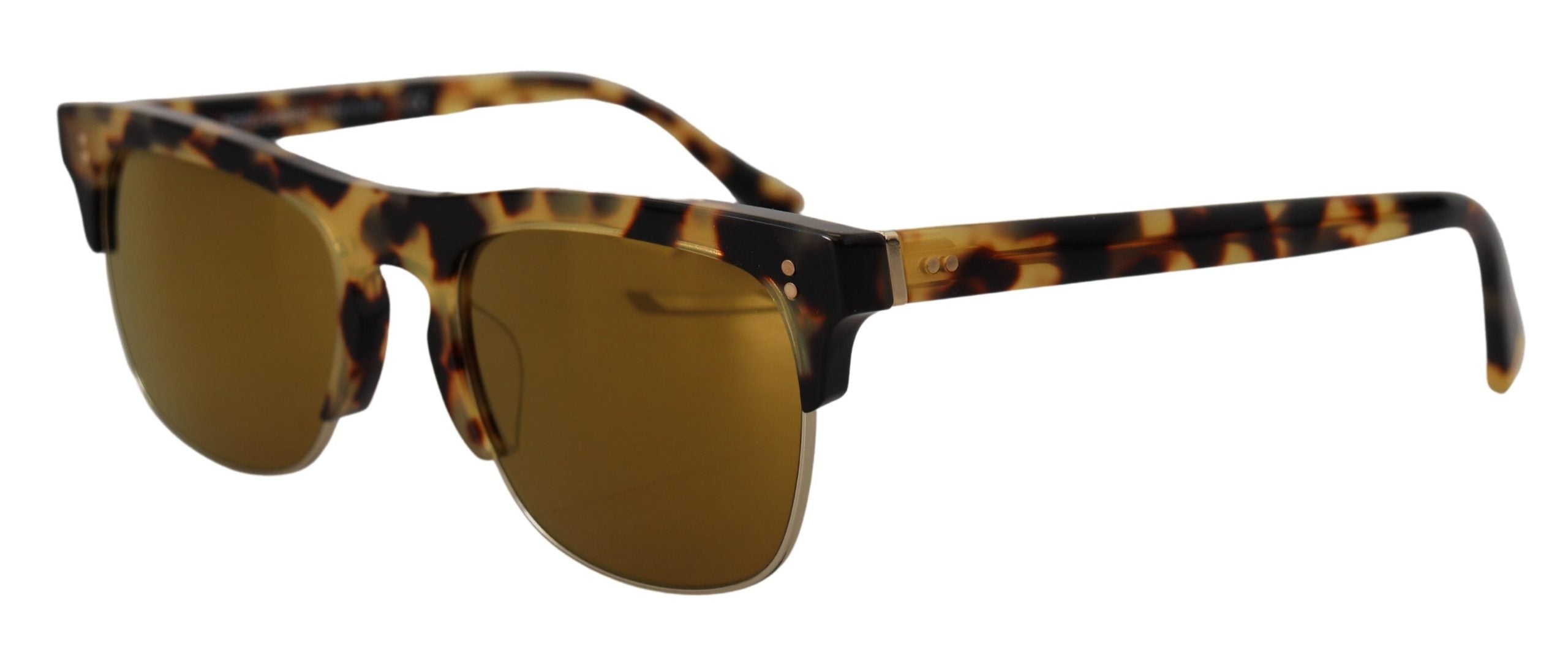 Brown Gold Acetate Havana DG430A Sunglasses - ventzia