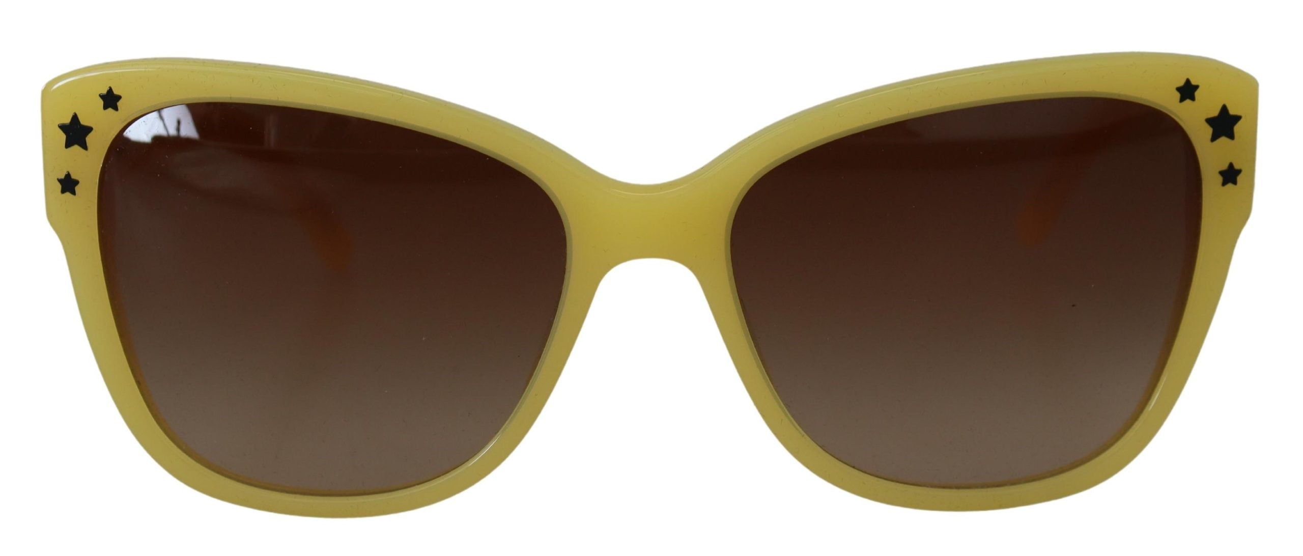 Yellow Acetate Frame Stars Embellishment DG4124 Sunglasses - ventzia
