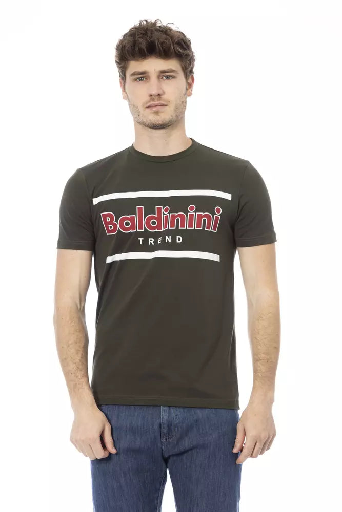 Green Cotton Men T-Shirt - ventzia