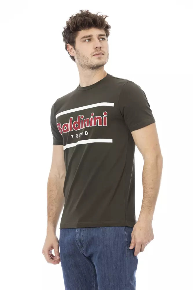 Green Cotton Men T-Shirt - ventzia