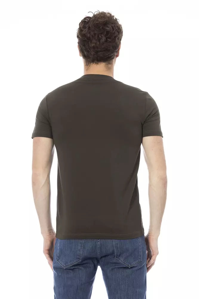 Green Cotton Men T-Shirt - ventzia