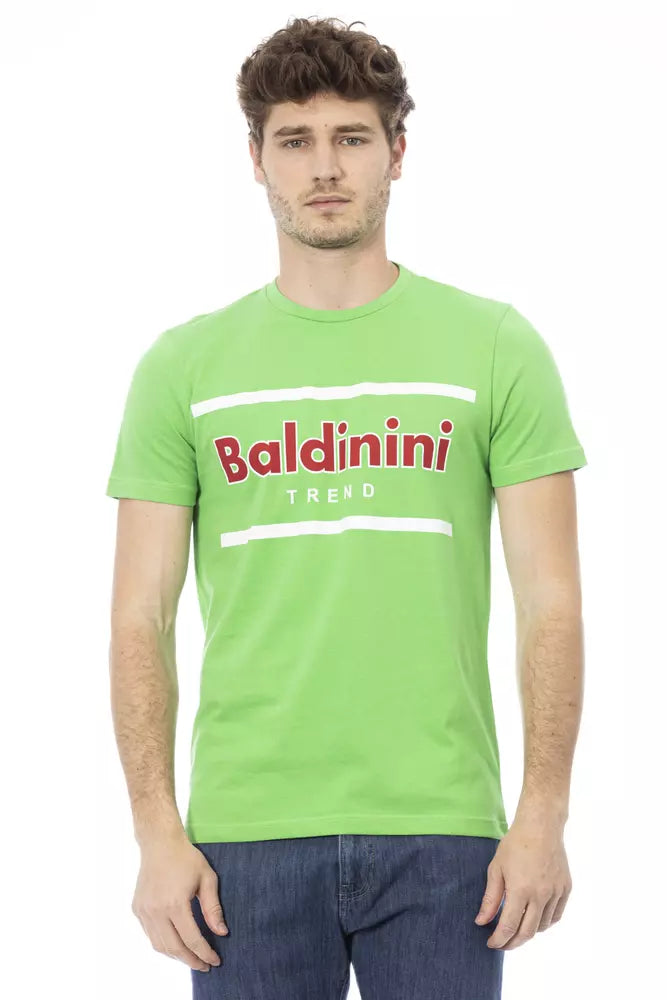 Green Cotton Men T-Shirt - ventzia