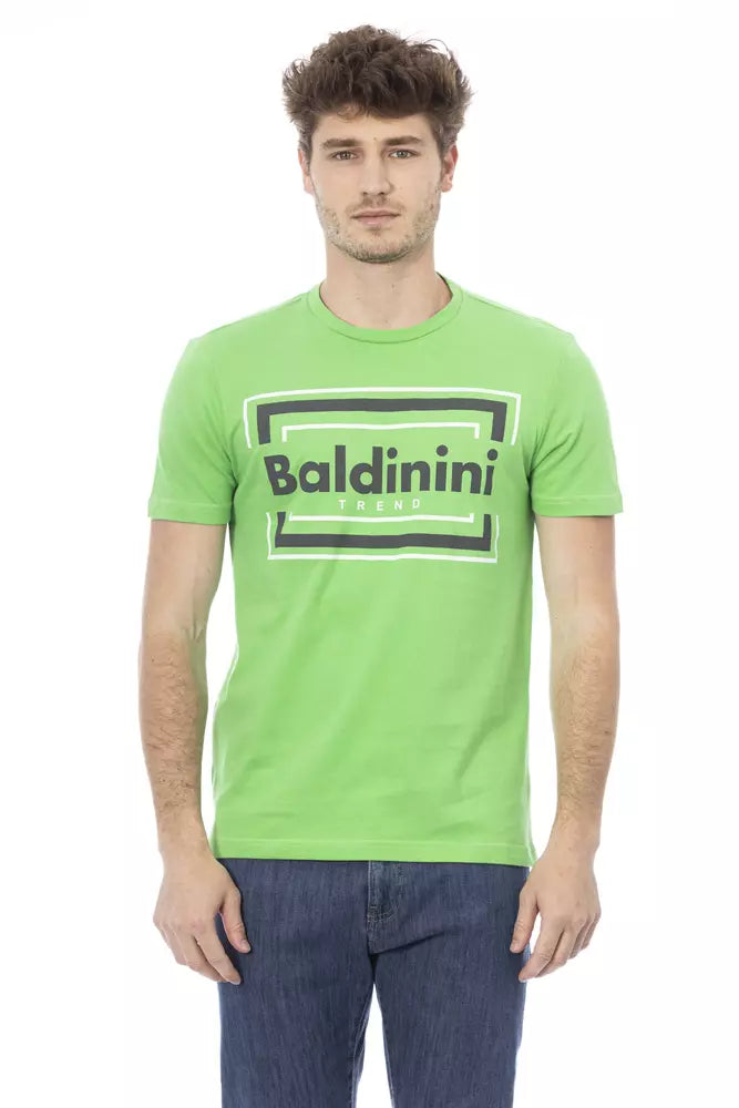 Green Cotton Men T-Shirt - ventzia