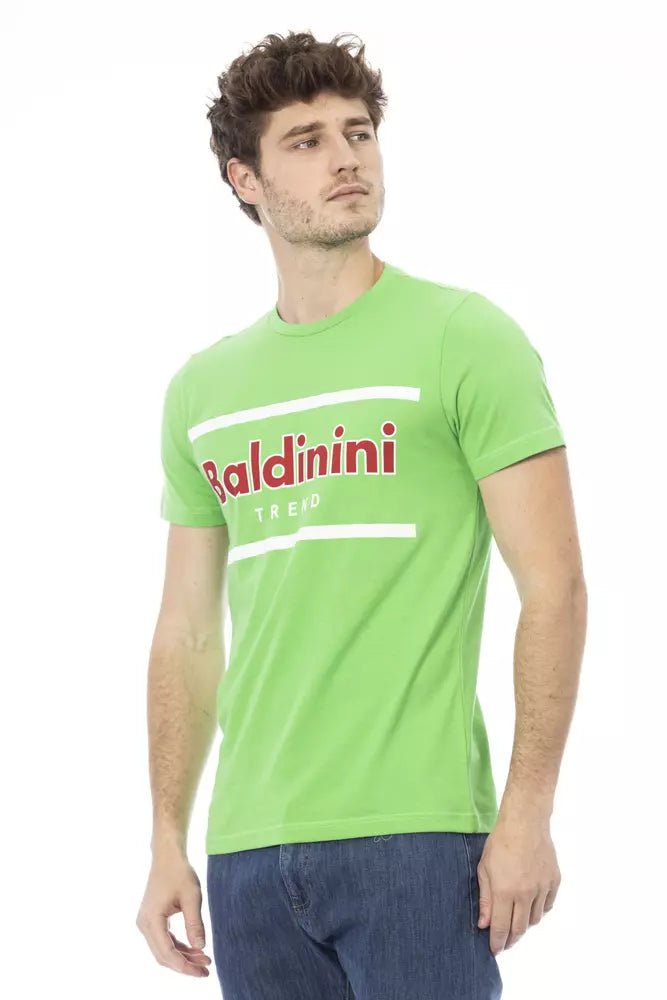 Green Cotton Men T-Shirt - ventzia