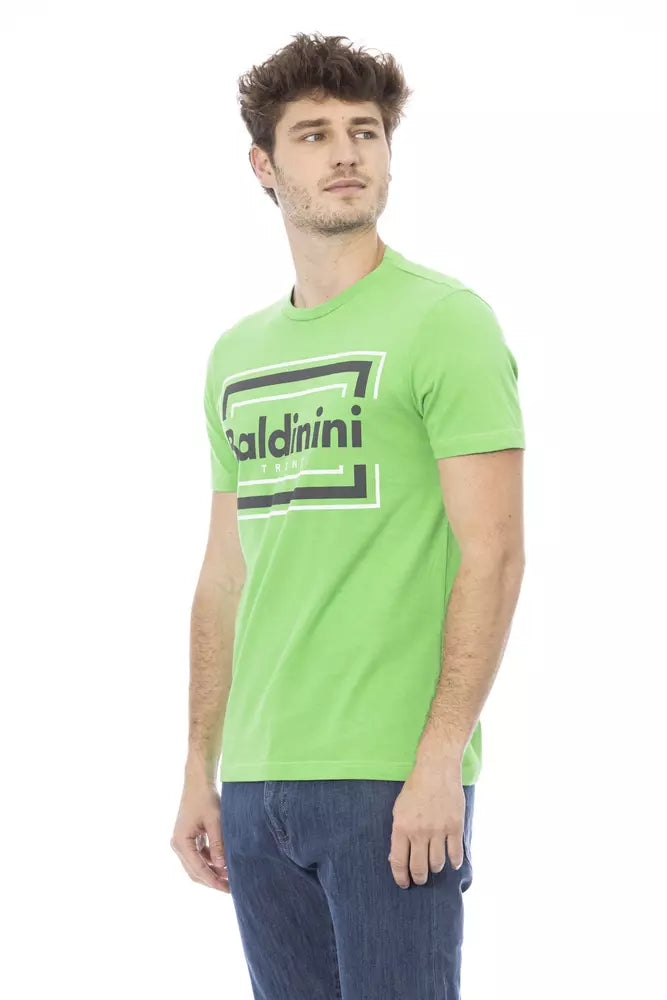 Green Cotton Men T-Shirt - ventzia