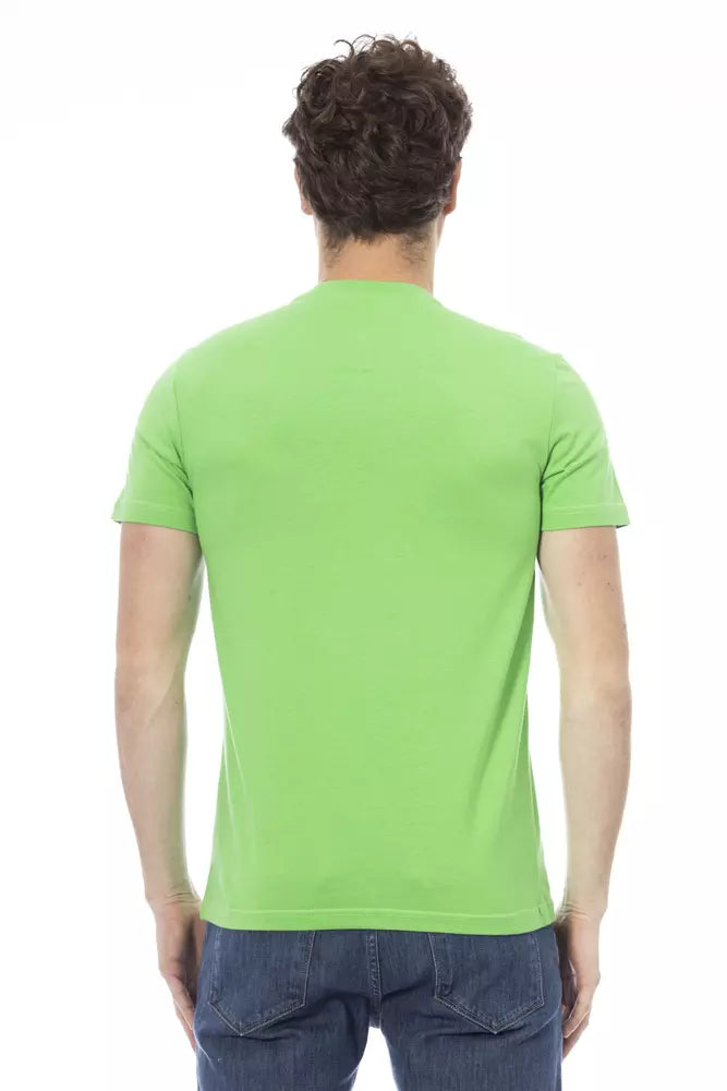Green Cotton Men T-Shirt - ventzia