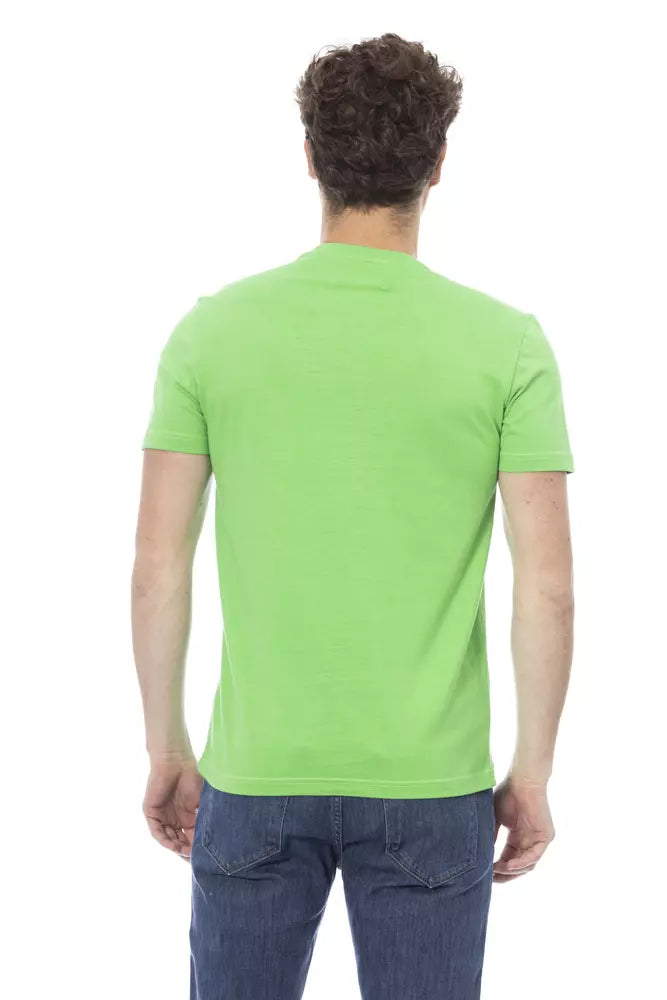 Green Cotton Men T-Shirt - ventzia