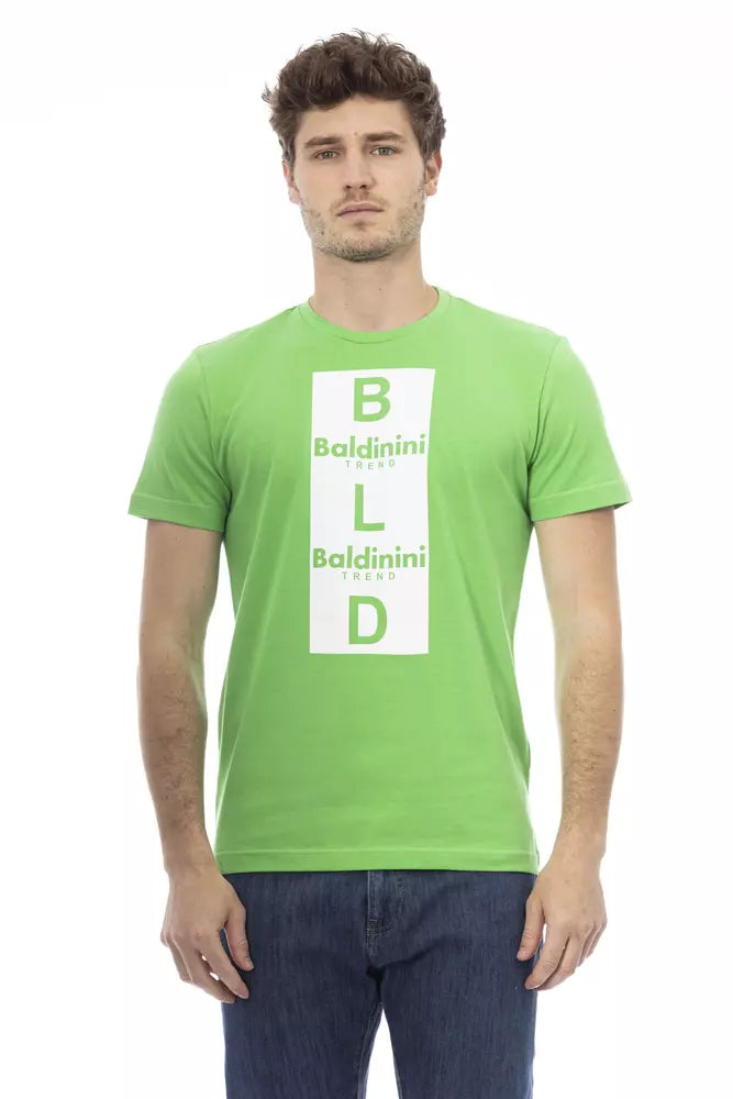 Green Cotton Men T-Shirt - ventzia