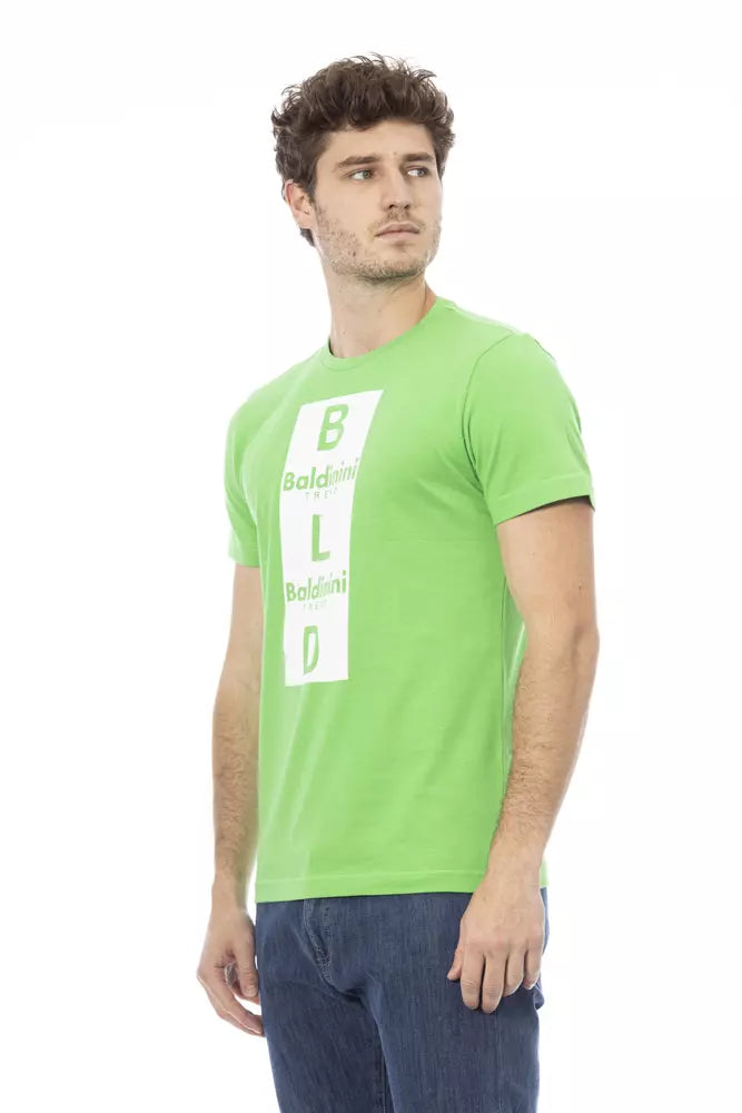 Green Cotton Men T-Shirt - ventzia