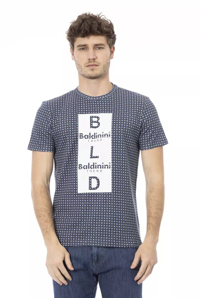 Gray Cotton Men T-Shirt - ventzia