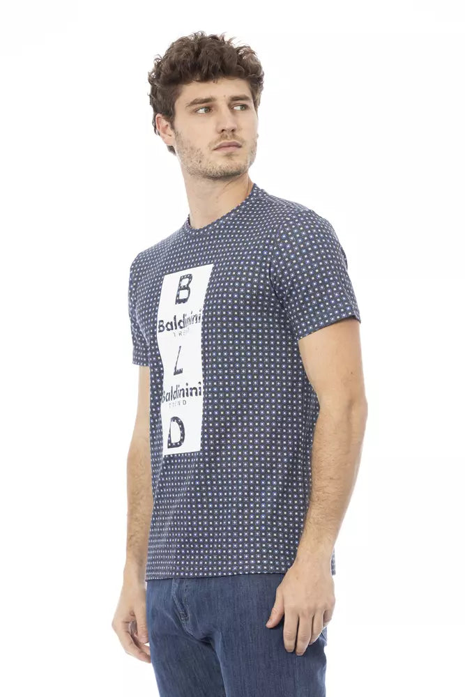 Gray Cotton Men T-Shirt - ventzia