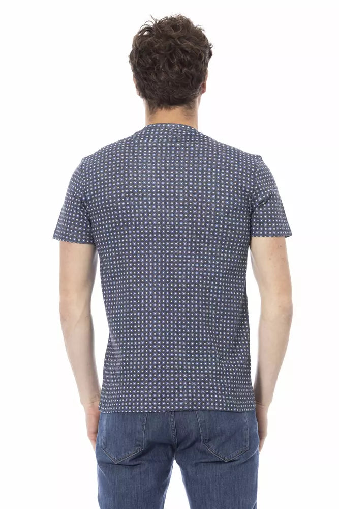Gray Cotton Men T-Shirt - ventzia