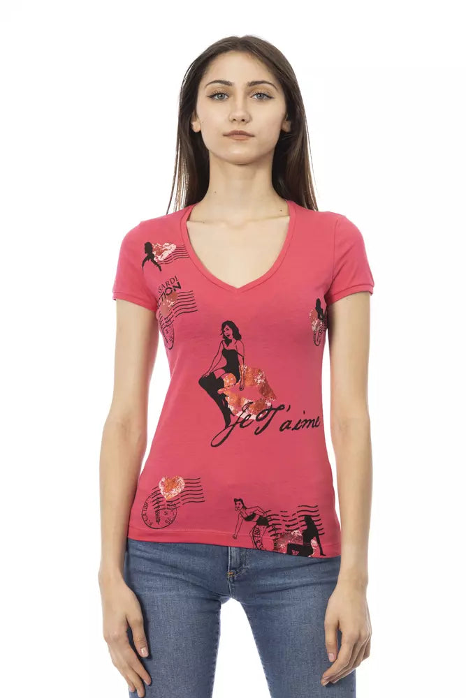 Multicolor Cotton Women T-Shirt - ventzia