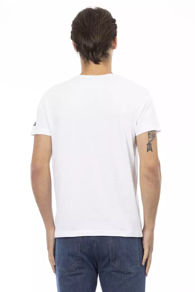 White Cotton Men T-Shirt - ventzia