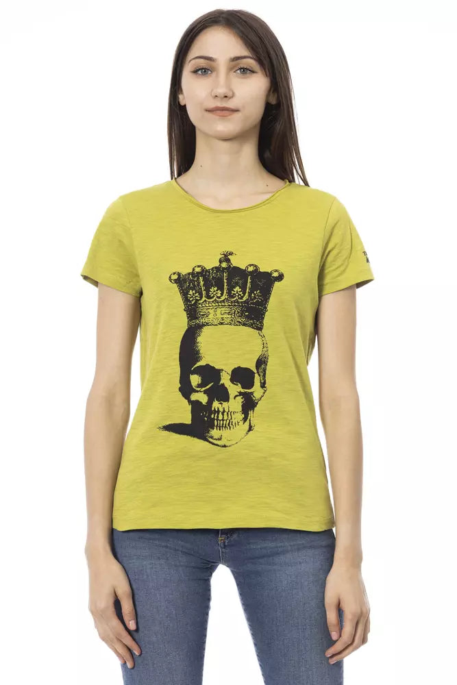 Green Cotton Women T-Shirt - ventzia