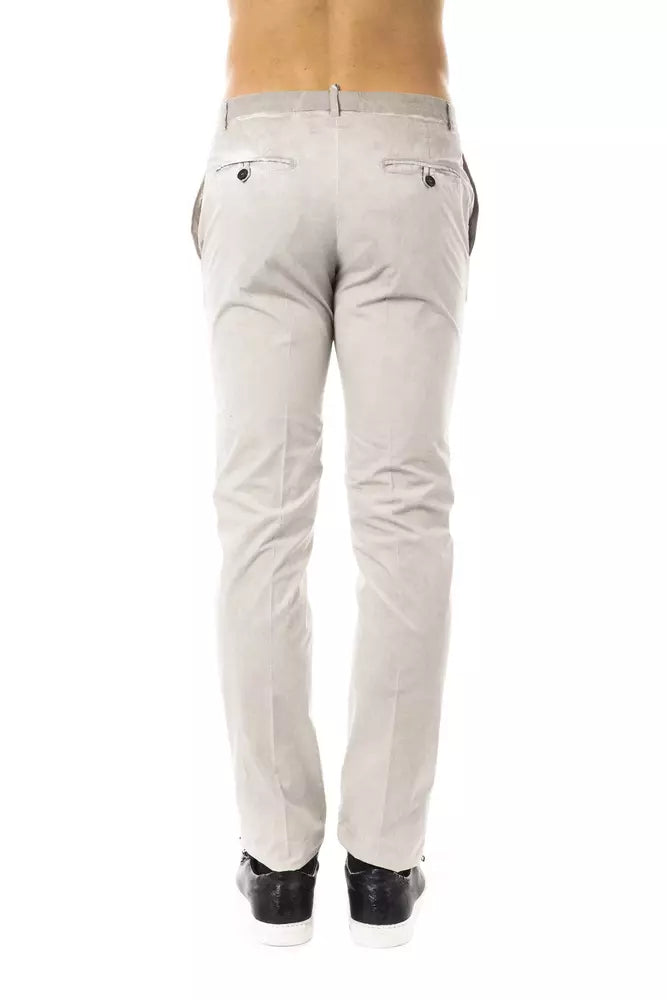 Gray Cotton Men Casual Pant - ventzia