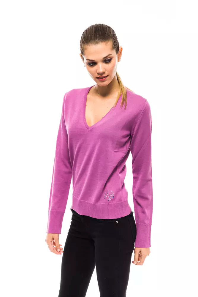 Multicolor Wool Women Sweater - ventzia
