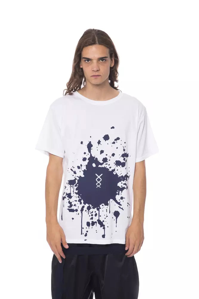 White Cotton Men T-Shirt - ventzia