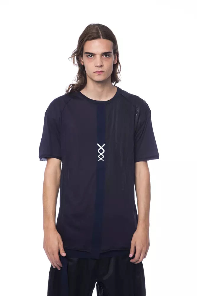 Blue Cotton Men T-Shirt - ventzia