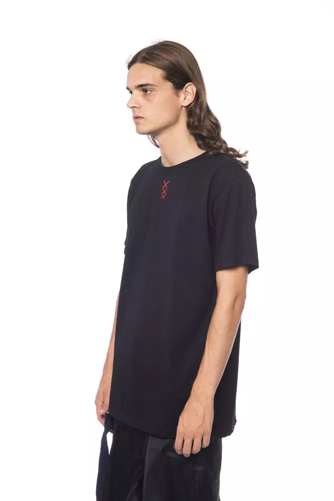 Black Cotton Men T-Shirt - ventzia