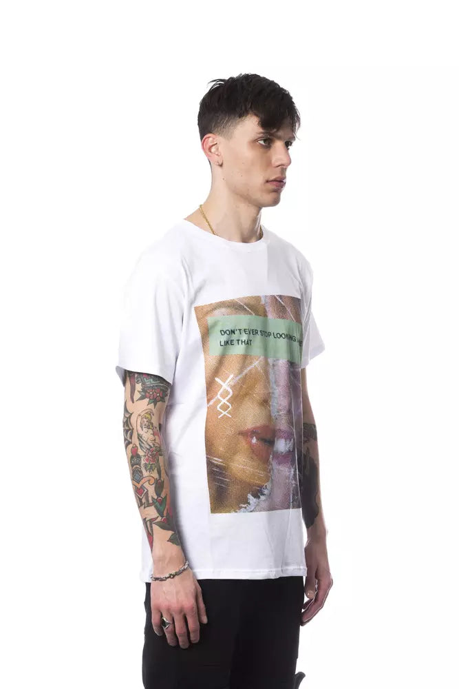 White Cotton Men T-Shirt - ventzia
