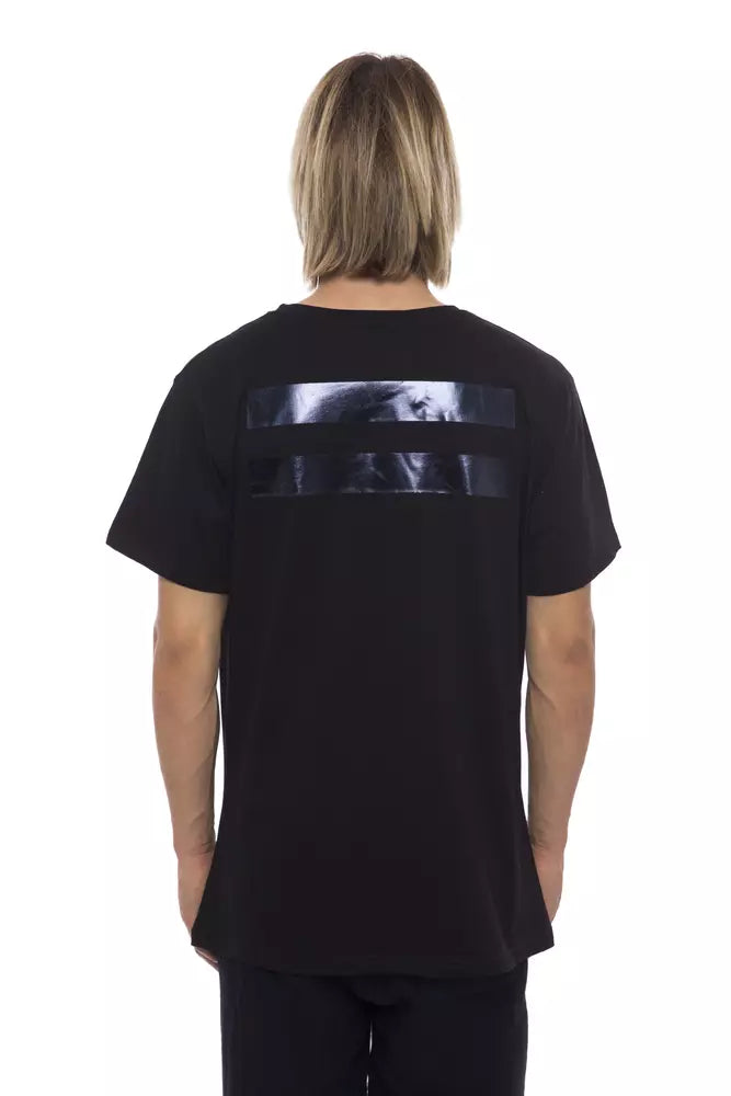 Black Cotton Men T-Shirt - ventzia