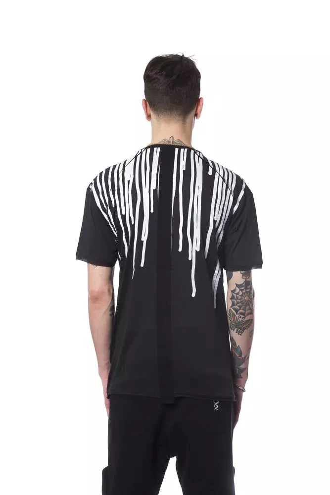 Black Cotton Men T-Shirt - ventzia