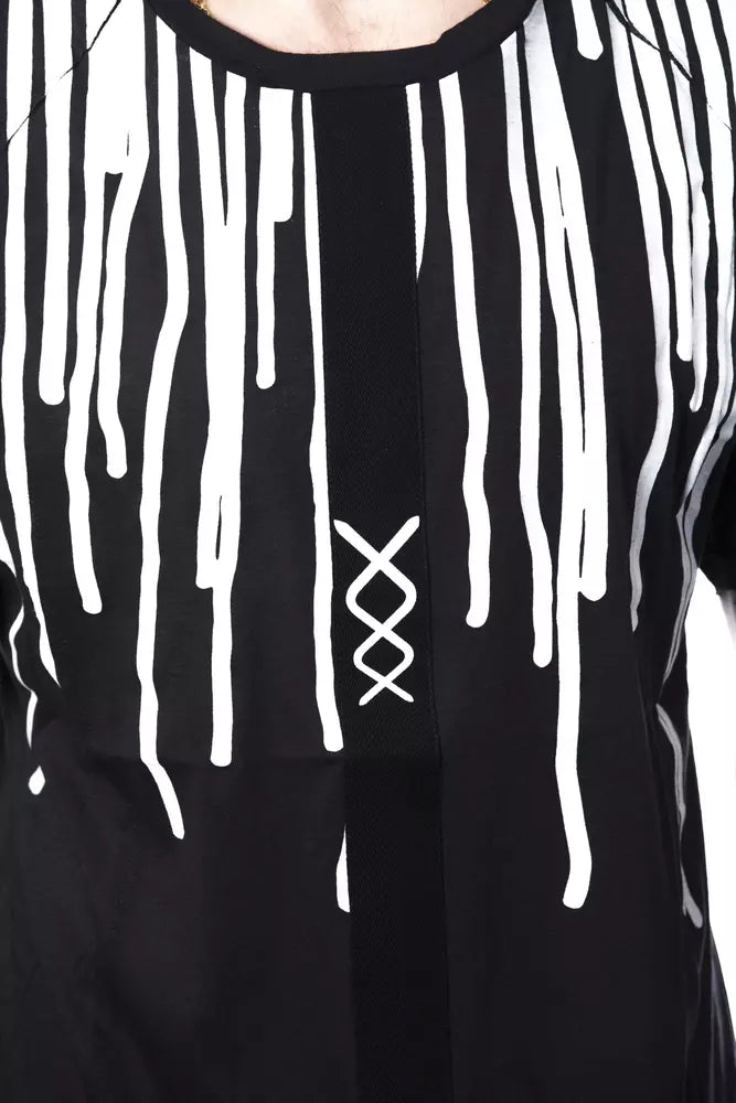 Black Cotton Men T-Shirt - ventzia
