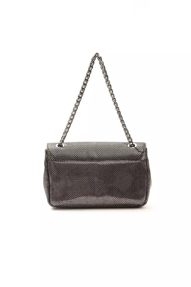 Gray Leather Women Crossbody - ventzia