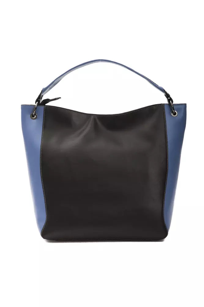 Black Leather Women Shoulder Bag - ventzia
