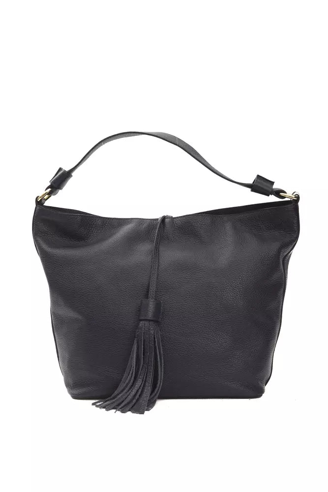 Gray Leather Women Shoulder Bag - ventzia