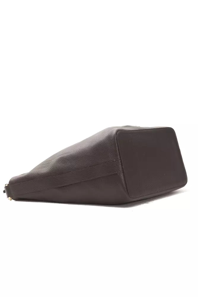Brown Leather Women Shoulder Bag - ventzia