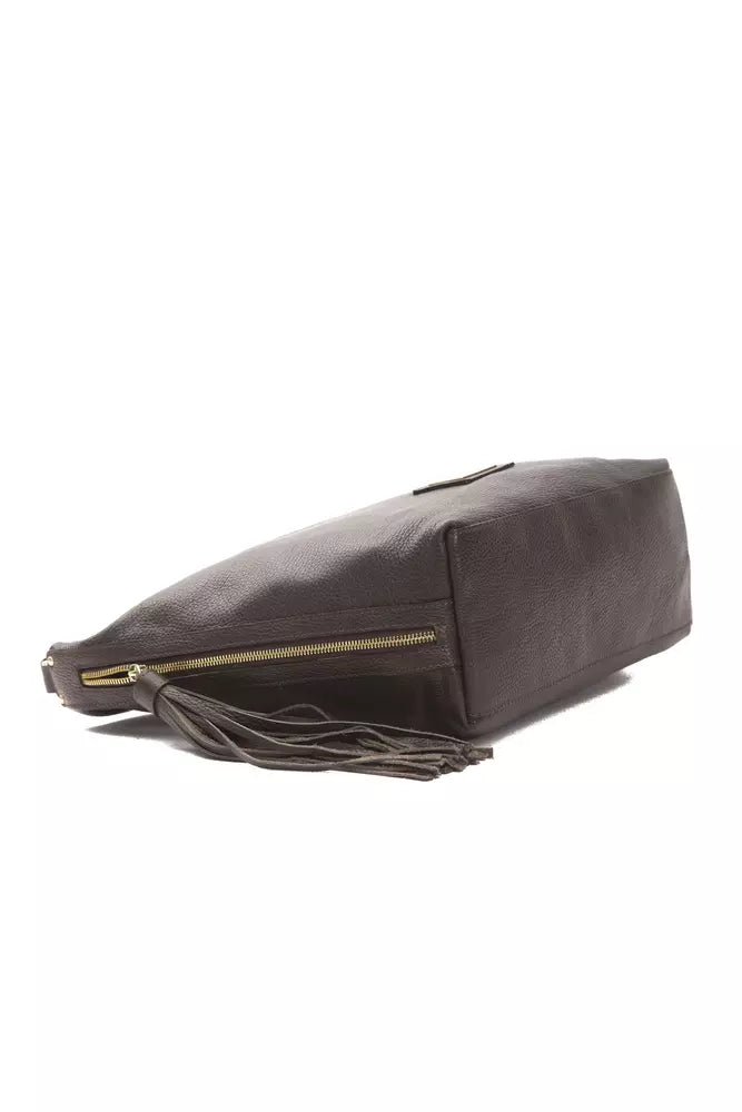 Brown Leather Women Shoulder Bag - ventzia