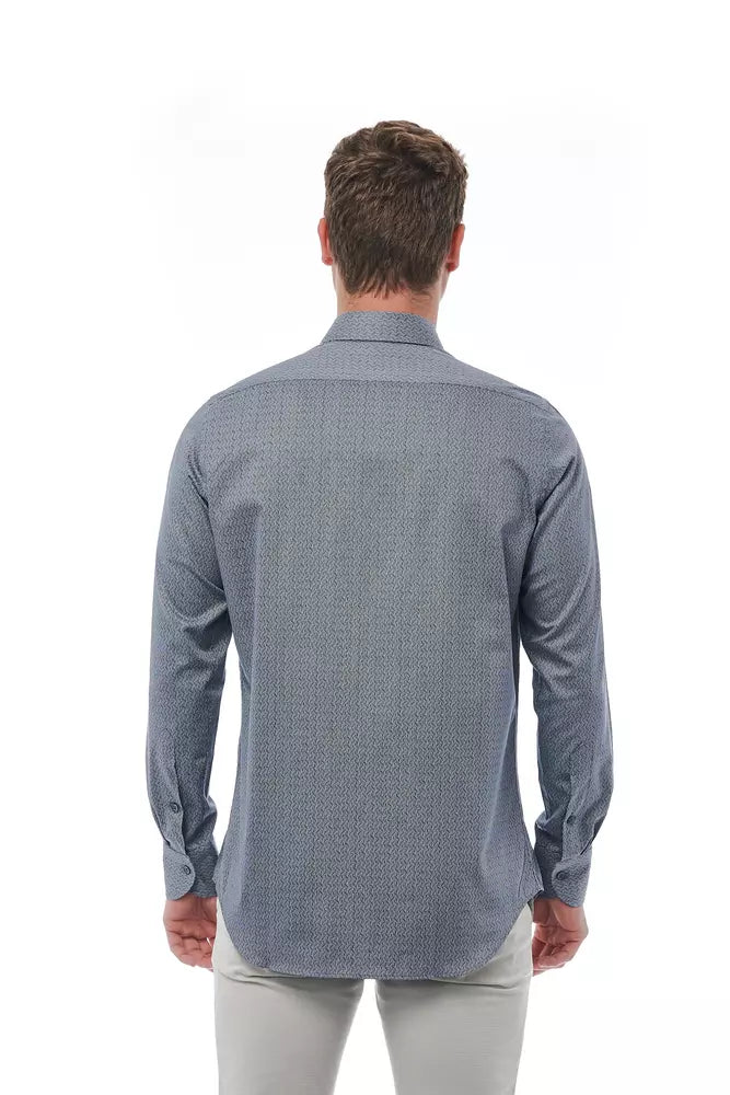 Black Cotton Men Shirt - ventzia