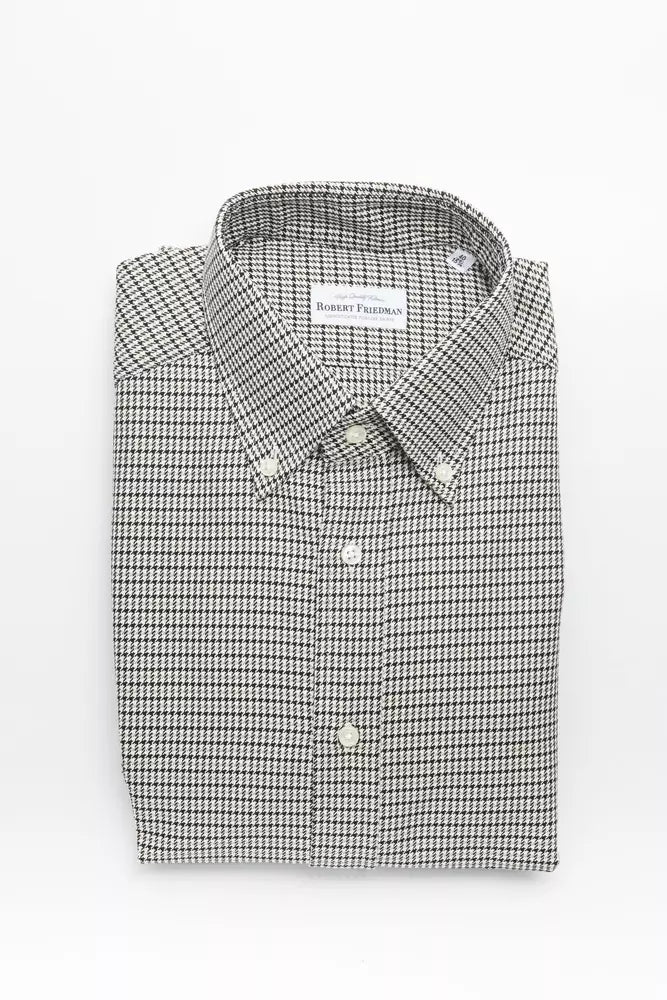 Beige Cotton Men Shirt - ventzia