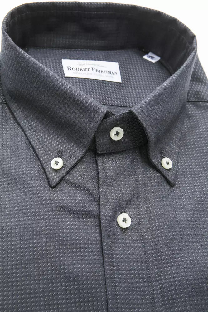 Green Cotton Men Shirt - ventzia